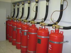 Монтаж систем газового пожаротушения